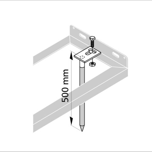 Bodenanker, verzinkt (2er Set) Fahrrad-Anlehnparker Produktbild Bodenanker, verzinkt (2er Set)