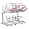 Doppelstockparker für Fahrräder bis 55 mm Reifenbreite, einseitig Doppelstockparker Produktbild Doppelstockparker für Fahrräder bis 55 mm Reifenbreite, einseitig