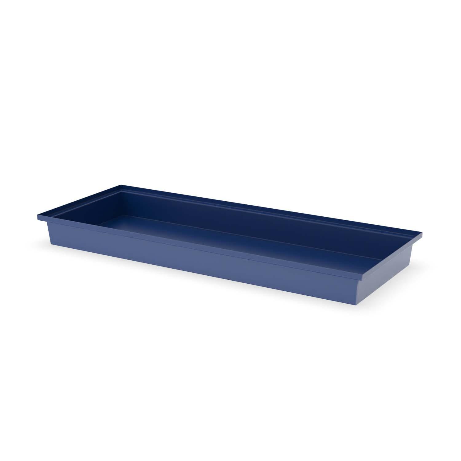 Paletten-Auffangwanne aus Stahl für 2 x 200 l Fässer, ohne Gitterrost, lackiert, 2010x800x180mm Auffangwannen aus Stahl Produktbild Paletten-Auffangwanne aus Stahl für 3 x 200 l Fässer, ohne Gitterrost, lackiert
