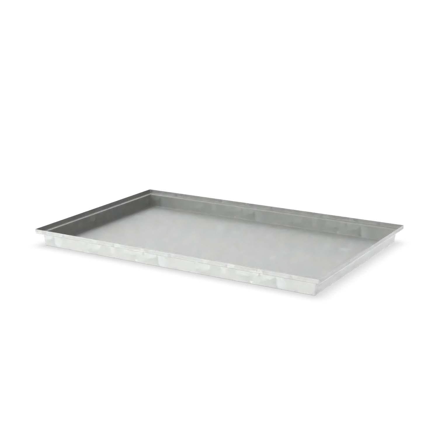 Paletten-Auffangwanne aus Stahl für 6 x 200 l Fässer, ohne Gitterrost, verzinkt, 2010x1300x120mm Auffangwannen aus Stahl Produktbild Paletten-Auffangwanne aus Stahl für 6 x 200 l Fässer, ohne Gitterrost, verzinkt