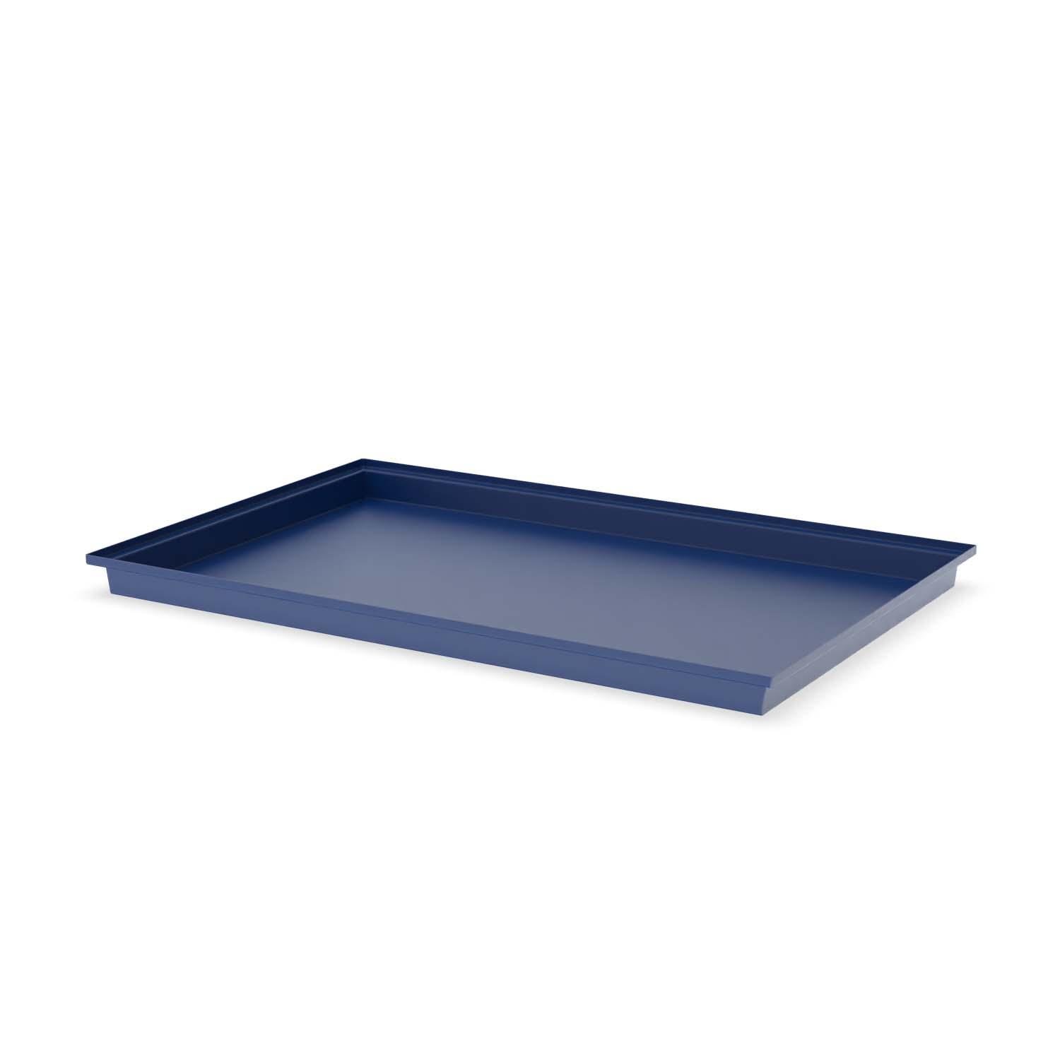 Paletten-Auffangwanne aus Stahl für 6 x 200 l Fässer, ohne Gitterrost, lackiert, 2010x1300x120mm Auffangwannen aus Stahl Produktbild Paletten-Auffangwanne aus Stahl für 6 x 200 l Fässer, ohne Gitterrost, lackiert