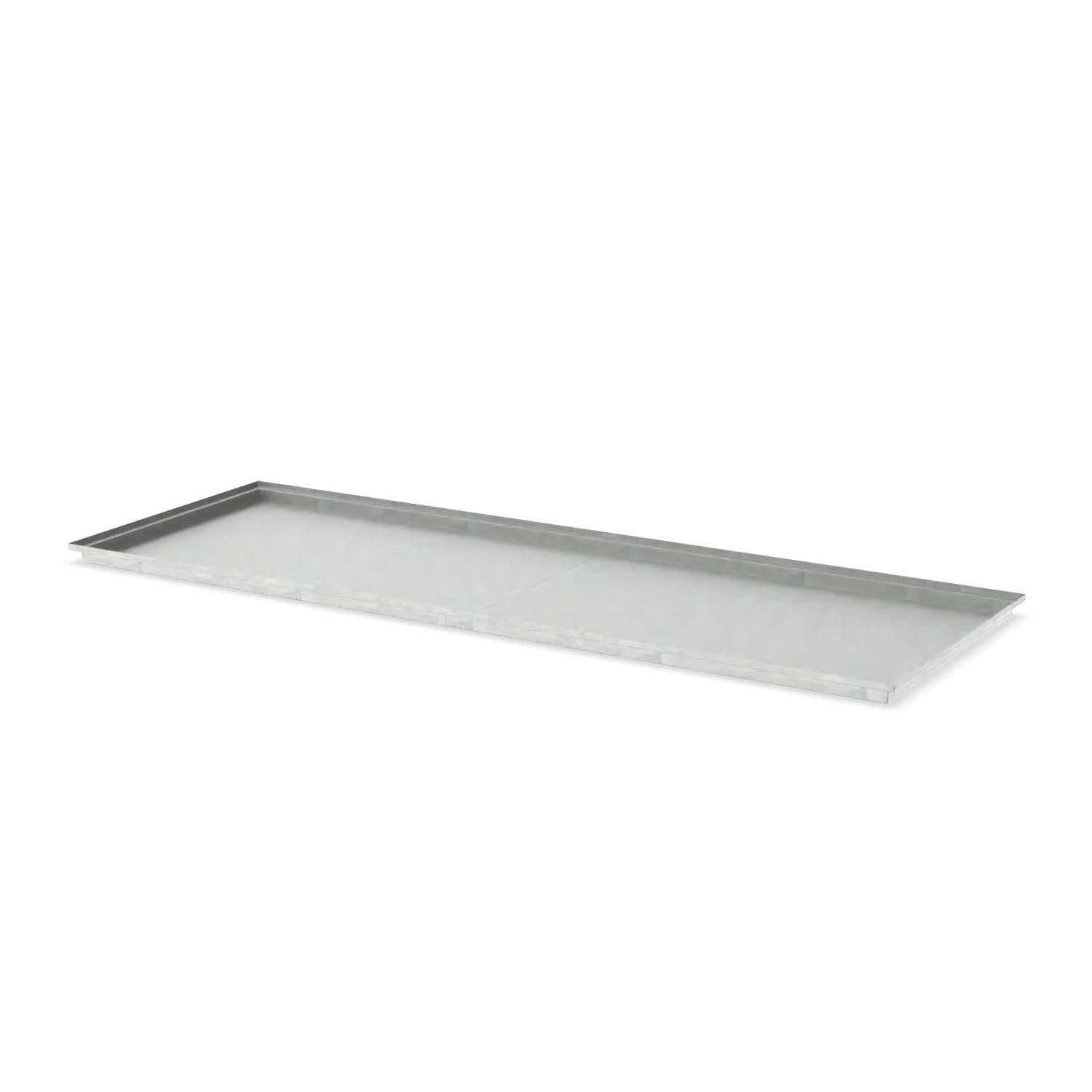 Paletten-Auffangwanne aus Stahl für 12 x 200 l Fässer, ohne Gitterrost, verzinkt, 3680x1300x100mm Auffangwannen aus Stahl Produktbild Paletten-Auffangwanne aus Stahl für 12 x 200 l Fässer, ohne Gitterrost, verzinkt