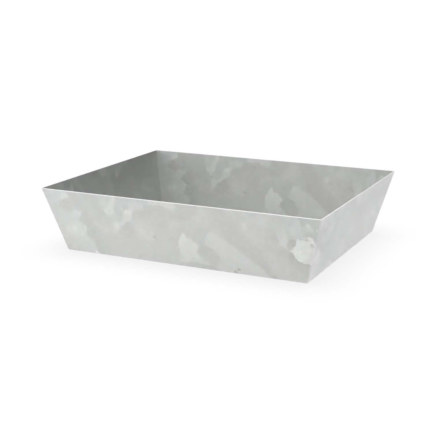 Paletten-Auffangwanne aus Stahl für 1 x 60 l Fass, ohne Gitterrost, verzinkt, 800x640x180mm Auffangwannen aus Stahl Produktbild Paletten-Auffangwanne aus Stahl für 1 x 60 l Fass, ohne Gitterrost, verzinkt