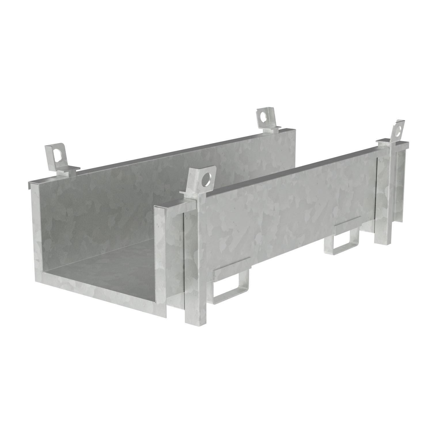 Langgutkassette aus Stahl, Länge 1500 mm, 6-fach stapelbar Langgutkassetten Produktbild Langgutkassette aus Stahl, Länge 1500 mm, stapelbar