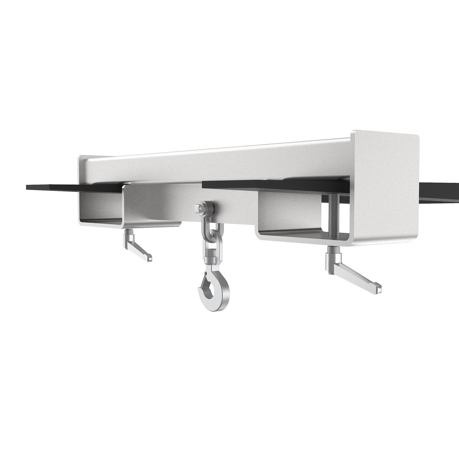 Lasttraverse aus Edelstahl für Staplerzinken mit Schäkel und Lasthaken Fasshandling-Geräte aus Edelstahl Produktbild Lasttraverse aus Edelstahl für Staplerzinken mit Schäkel und Lasthaken