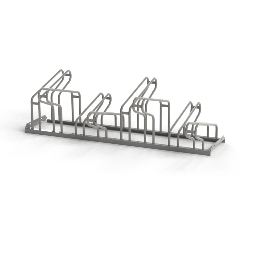 Fahrrad-Reihenständer für Mountainbikes, zweiseitig, 8 Radstände F 023 + F 026 Fahrradparker für Mountainbikes Produktbild Fahrradparker Fahrrad-Reihenparker für Mountainbikes, zweiseitig, 8 Radstände