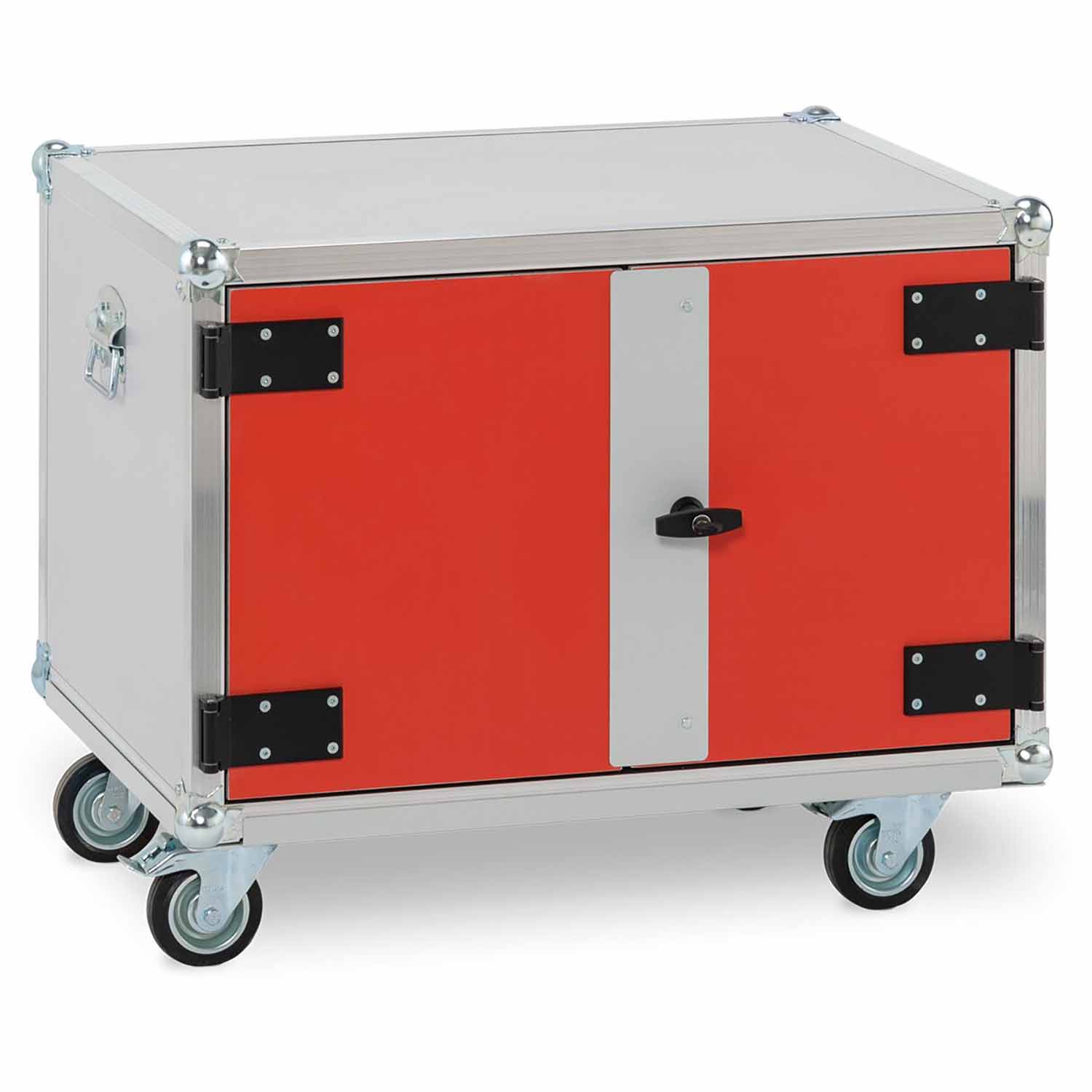 Rollwagen, Traglast 240 kg, für bis zu 2 Lithium-Akku-Schränke 8/5 oder 1 Lithium-Akku-Schrank 8/10 Lithium-Ionen-Akku-Schränke zum Laden Produktbild Rollwagen, Traglast 240 kg, für bis zu 2 Lithium-Akku-Schränke 8/5 oder 1 Lithium-Akku-Schrank 8/10