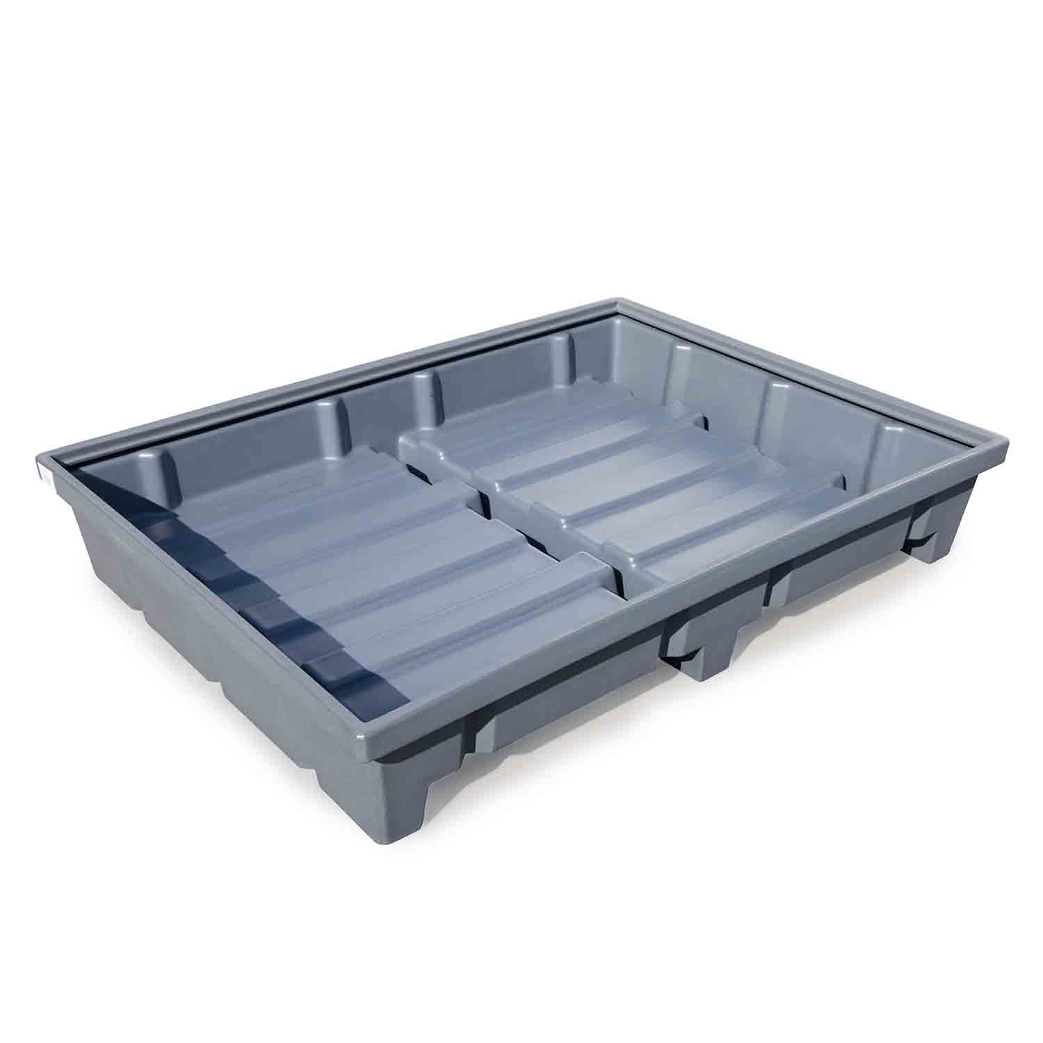 Bodenwanne aus PE für Palettenregale, Feldweite 1800 mm, Auffangvolumen 400 l Regalbodenwannen für Gefahrstoffregale Produktbild Bodenwanne aus PE für Palettenregale, Feldweite 1800 mm, Auffangvolumen 400 l