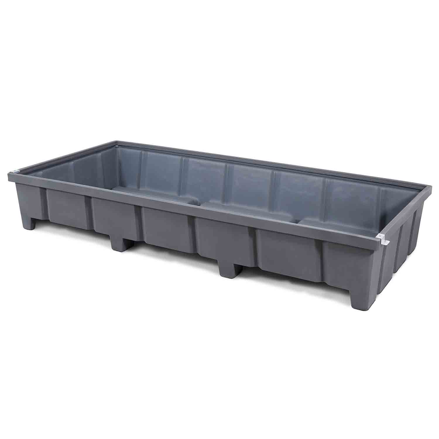 Bodenwanne aus PE für Palettenregale, Feldweite 2700 mm, Auffangvolumen 1000 l Regalbodenwannen für Gefahrstoffregale Produktbild Bodenwanne aus PE für Palettenregale, Feldweite 2700 mm, Auffangvolumen 600 l