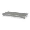 Bodenwanne Auffangwanne aus Stahl für Gefahrstoffregale, mit Gitterrost, Feldweite 2700 mm, Auffangvolumen 480 l, 2680x1300x340mm Auffangwannen aus Stahl Produktbild Bodenwanne Auffangwanne aus Stahl für Gefahrstoffregale, mit Gitterrost, Feldweite 2700 mm, Auffangvolumen 480 l