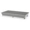 Bodenwanne Auffangwanne aus Stahl für Gefahrstoffregale, mit Gitterrost, Feldweite 2700 mm, Auffangvolumen 1000 l, 2680x1300x465mm Auffangwannen aus Stahl Produktbild Bodenwanne Auffangwanne aus Stahl für Gefahrstoffregale, mit Gitterrost, Feldweite 2700 mm, Auffangvolumen 1000 l