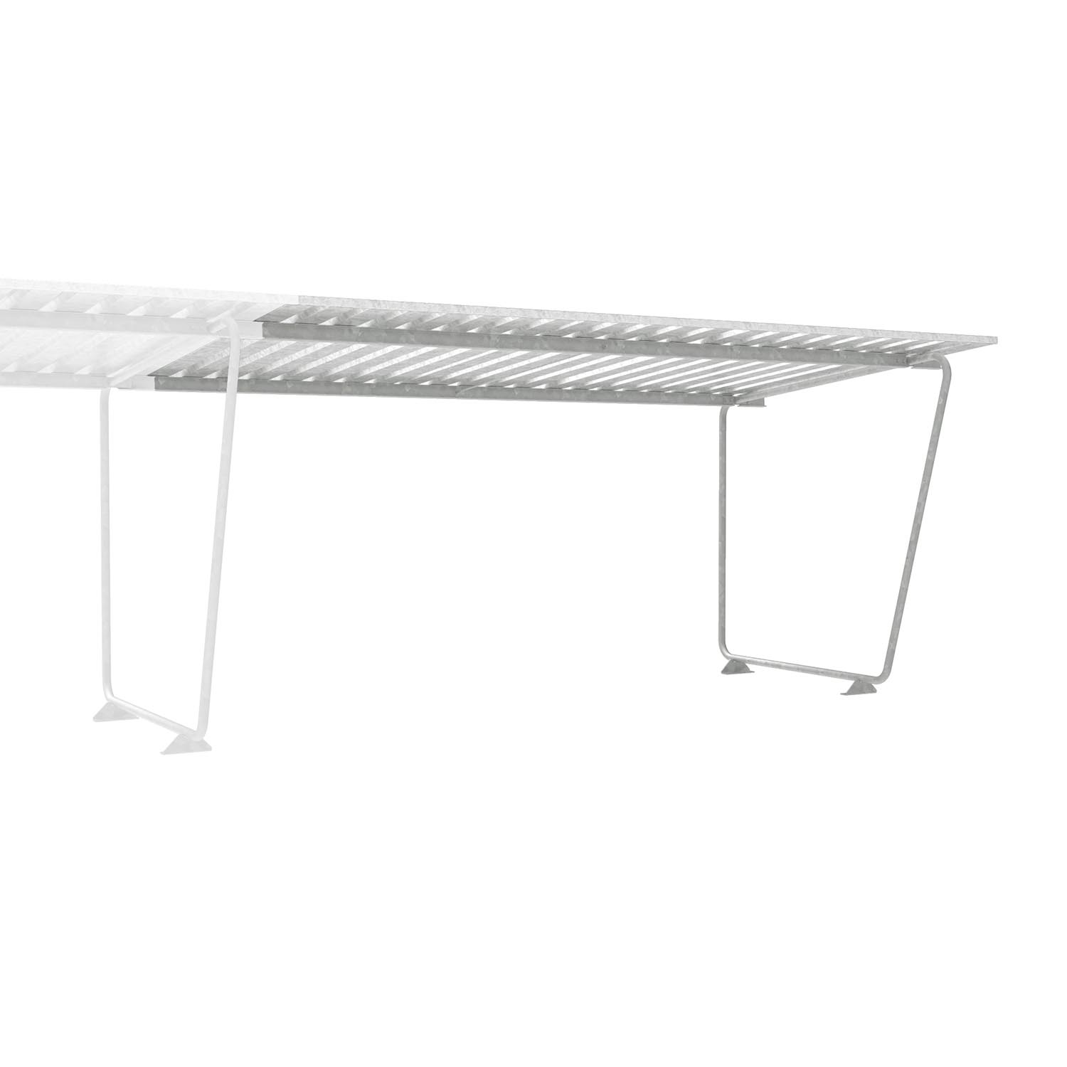 Fahrradüberdachung D 571 aus Stahl, verzinkt, Dacheinkleidung aus Trapezblech, verzinkt, zum Aufdübeln, B 5.010mm, Anbaueinheit Fahrradüberdachung D 571, einseitig Produktbild Fahrradüberdachung D 571 aus Stahl, verzinkt, Dacheinkleidung aus Trapezblech, verzinkt, zum Aufdübeln, B 5.010mm, Anbaueinheit