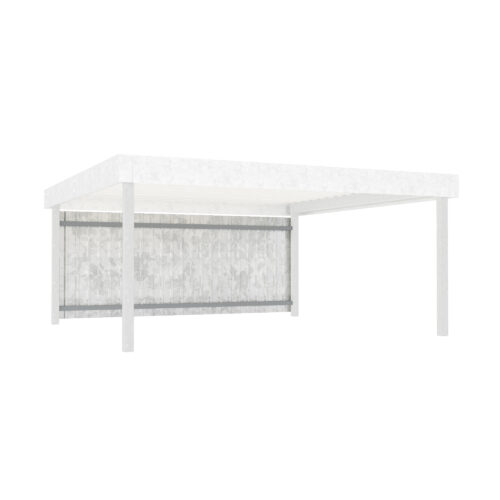 Rückwand für D 580 Carport aus Stahl D 580 Carport aus Stahl Produktbild D 580 PKW-Überdachung, Rückwand