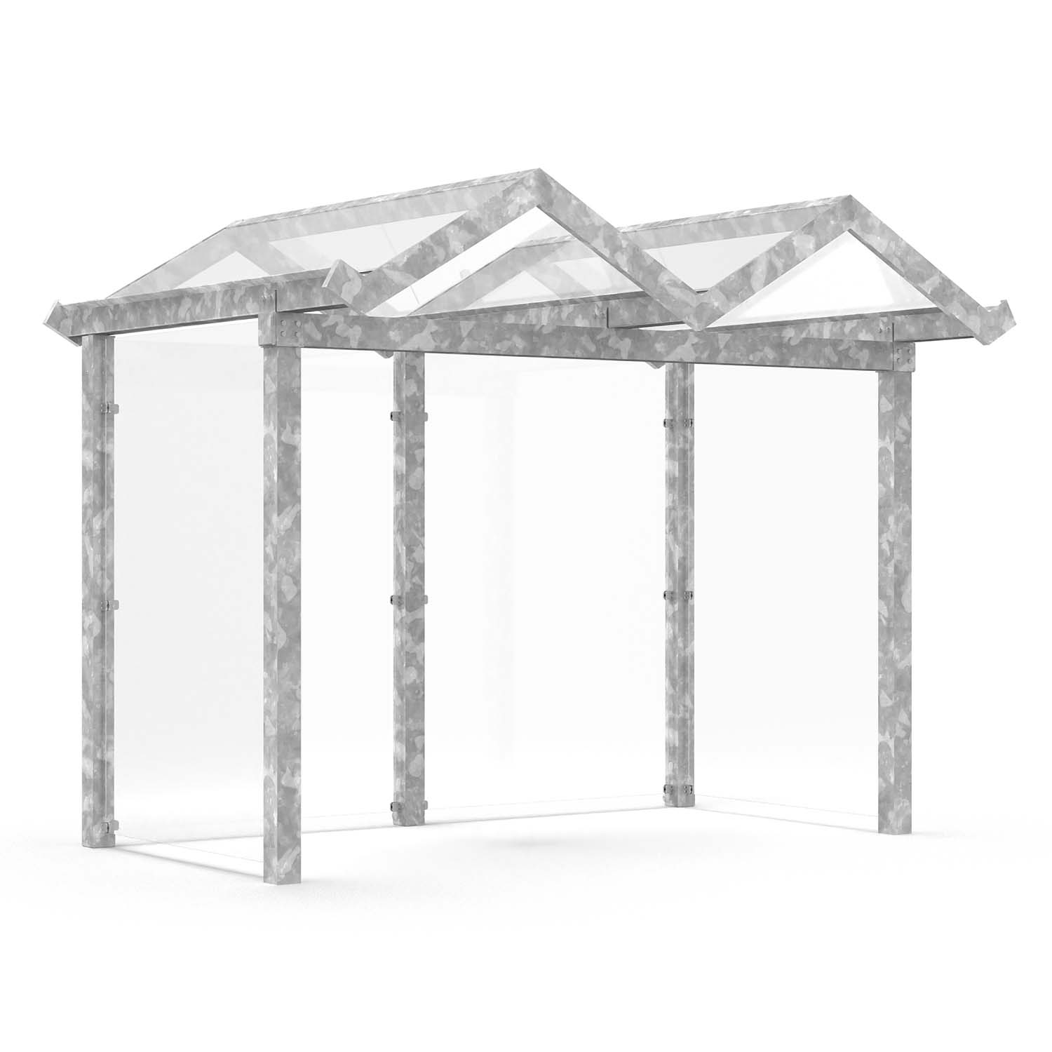 D 591 Wartehalle und Fahrradüberdachung, Grundeinheit, einseitig, B 3310 mm D 591 Wartehalle, einseitig Produktbild D 591 Wartehalle und Fahrradüberdachung, Grundeinheit, einseitig, B 3310 mm