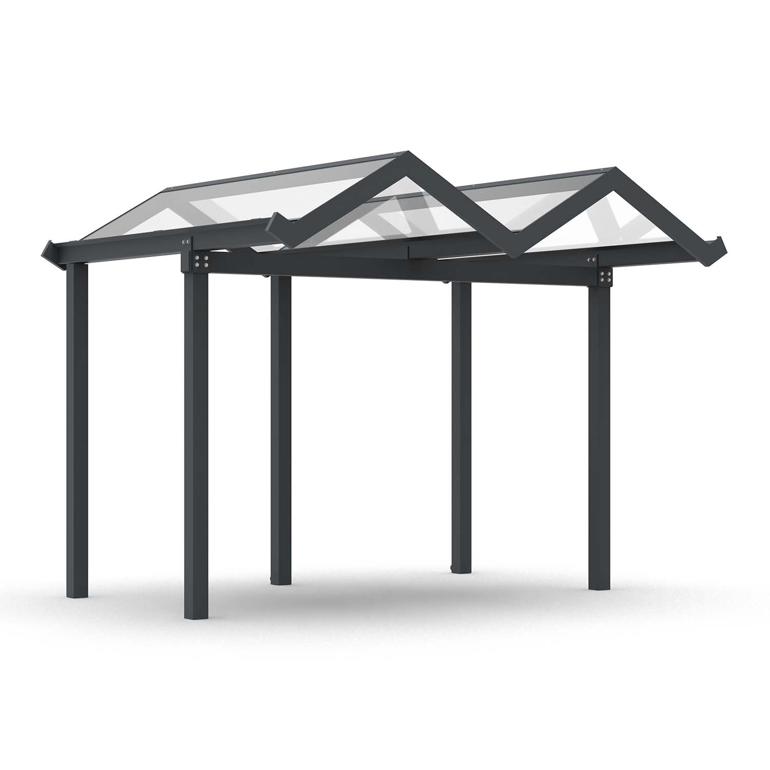 D 591 Wartehalle und Fahrradüberdachung, Grundeinheit, einseitig, B 3310 mm D 591 Wartehalle, einseitig Produktbild D 591 Wartehalle und Fahrradüberdachung, Grundeinheit, einseitig, B 3310 mm