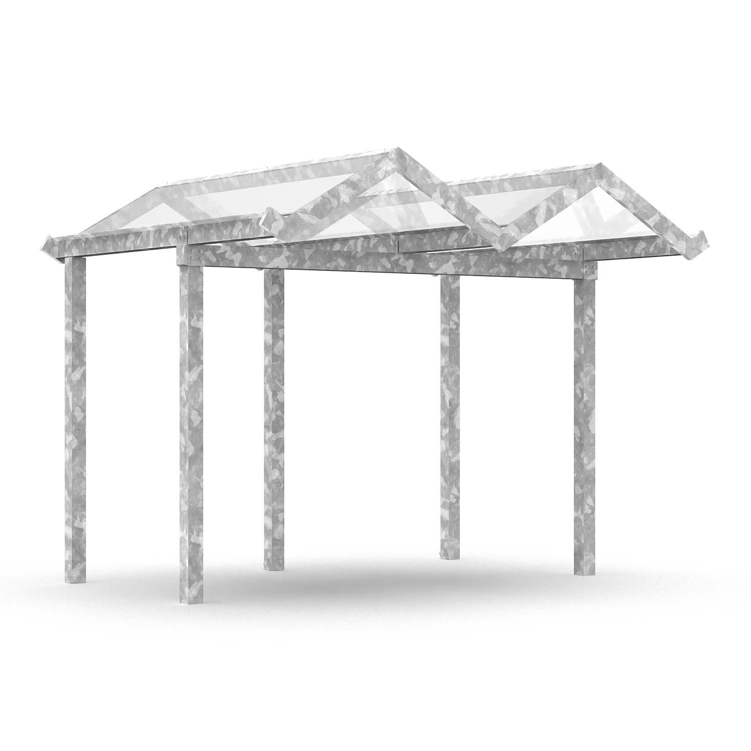 D 591 Wartehalle und Fahrradüberdachung, Grundeinheit, einseitig, B 3310 mm D 591 Wartehalle, einseitig Produktbild D 591 Wartehalle und Fahrradüberdachung, Grundeinheit, einseitig, B 3310 mm