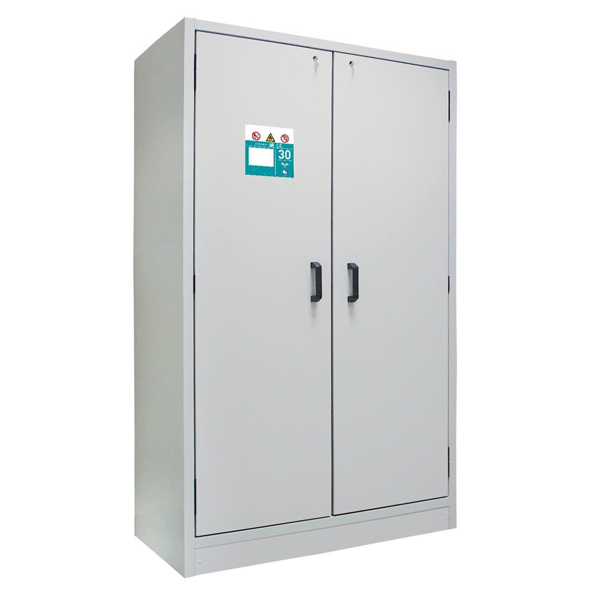 F30 Sicherheitsschrank, Breite 120 cm, Höhe 196 cm, 5x Auszugswannen à 28 l F30 Sicherheitsschrank Produktbild Typ 30 / F30 Sicherheitsschrank, Breite 120 cm, Höhe 196 cm, 3x Wannenböden, 1x Bodenwanne à 44 l