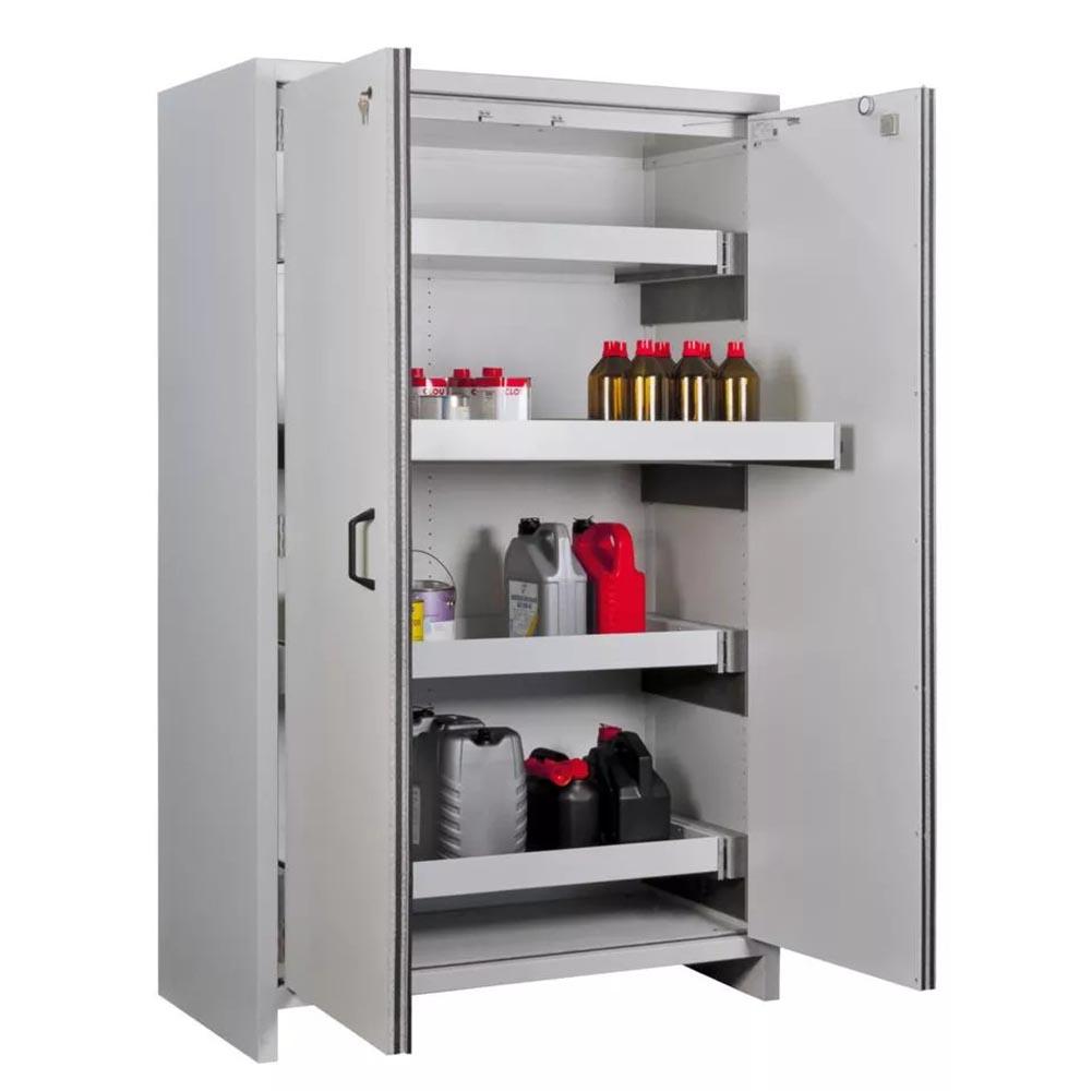F30 Sicherheitsschrank, Breite 120 cm, Höhe 196 cm, 4x Auszugswannen à 28 l F30 Sicherheitsschrank Produktbild Typ 30 / F30 Sicherheitsschrank, Breite 120 cm, Höhe 196 cm, 4x Auszugswannen à 28 l