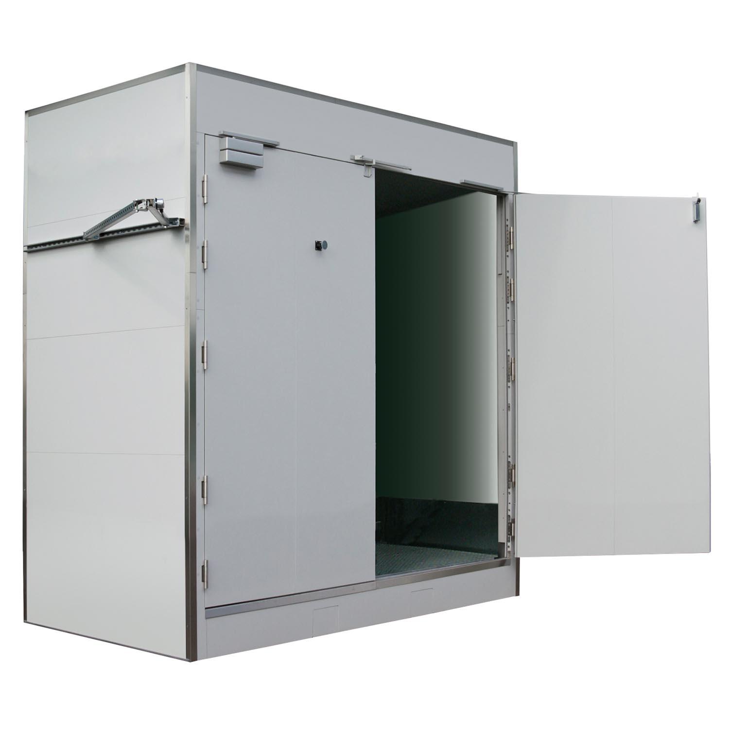 F90 Gefahrstoffcontainer für 2 x 1000 l IBC oder 6 x 200 l Fässer F90 Gefahrstoffcontainer Produktbild F90 Gefahrstoffcontainer für 2 x 1000 l IBC oder 6 x 200 l Fässer
