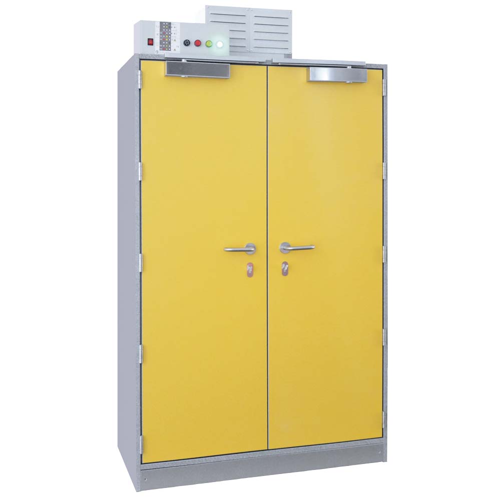 F90 Lithium-Akku-Lagerschrank safeSTORE, optionales Brandunterdrückungssystem, 1212 x 664 x 2250 mm F90 Sicherheitsschrank für Lithium-Akkus Produktbild F90 Lithium-Akku-Lagerschrank safeSTORE, optionales Brandunterdrückungssystem, 1212 x 664 x 2250 mm