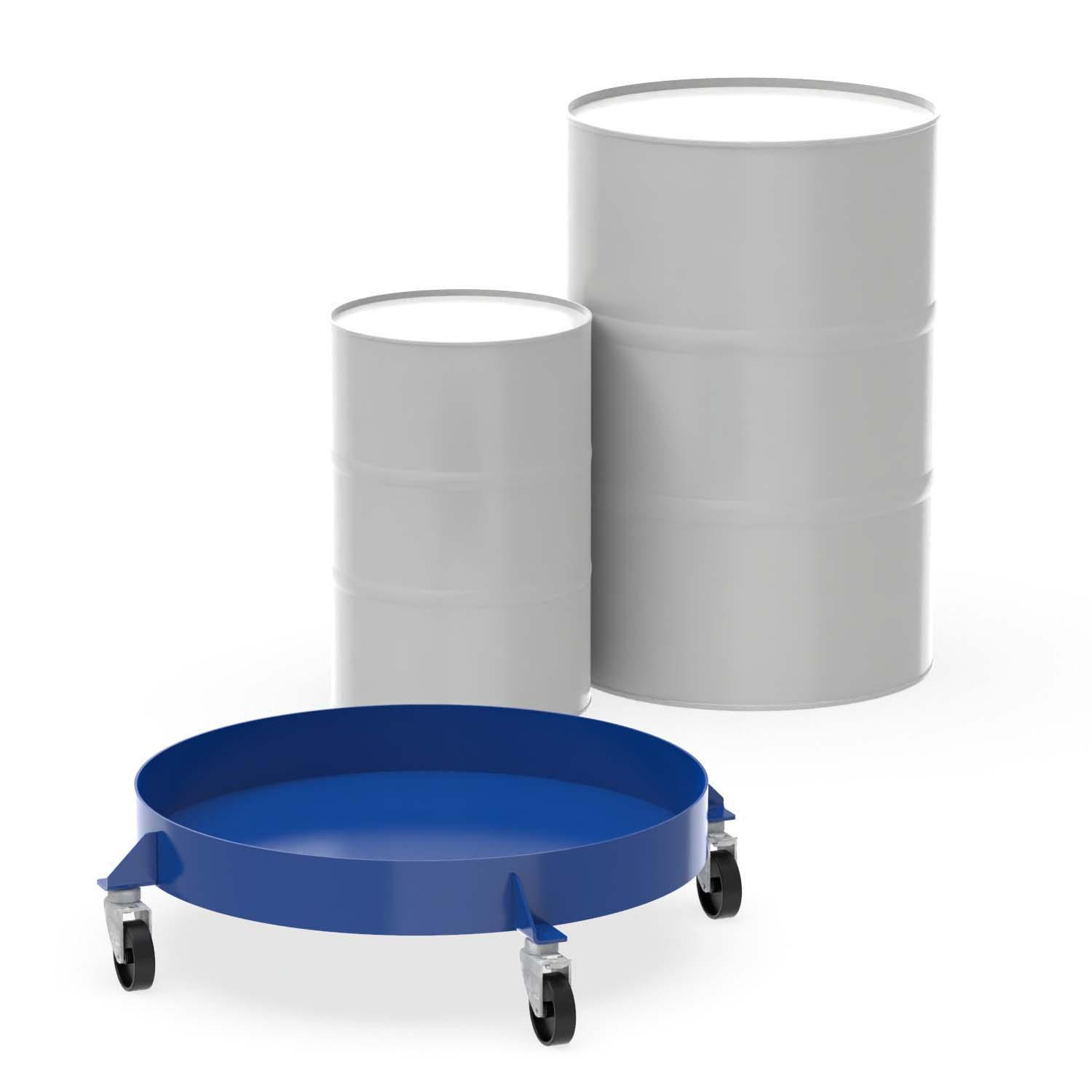 Fassroller aus Stahl, farbbeschichtet, für 200 l Fässer, flüssigkeitsdicht verschweißt Fassroller für Stahl- und Kunststofffässer Produktbild Fassroller aus Stahl, farbbeschichtet, für 200 l Fässer, flüssigkeitsdicht verschweißt