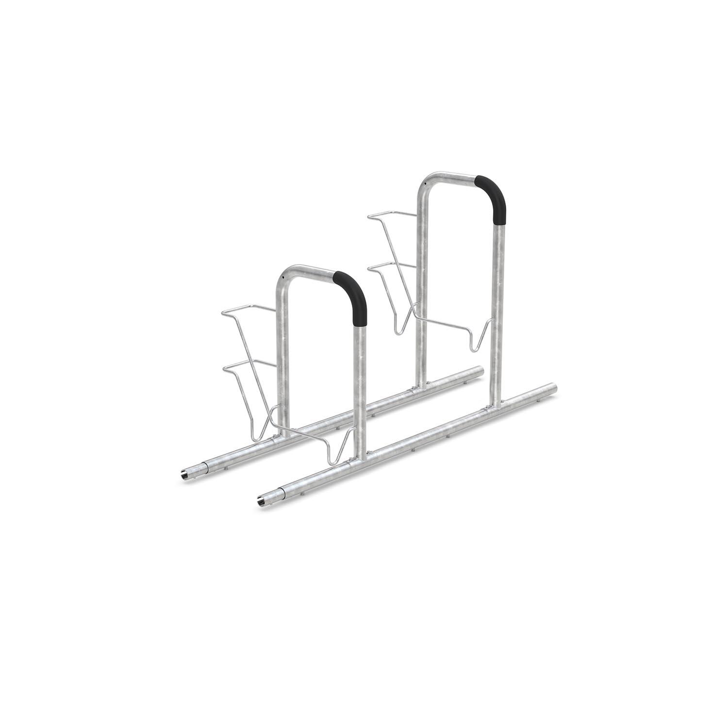 Erweiterungsmodul für Fahrradanlehnbügel 6000, einseitig, 2 Radstände Fahrrad-Anlehnparker Produktbild Erweiterungsmodul für Fahrradanlehnbügel 6000, einseitig, 2 Radstände