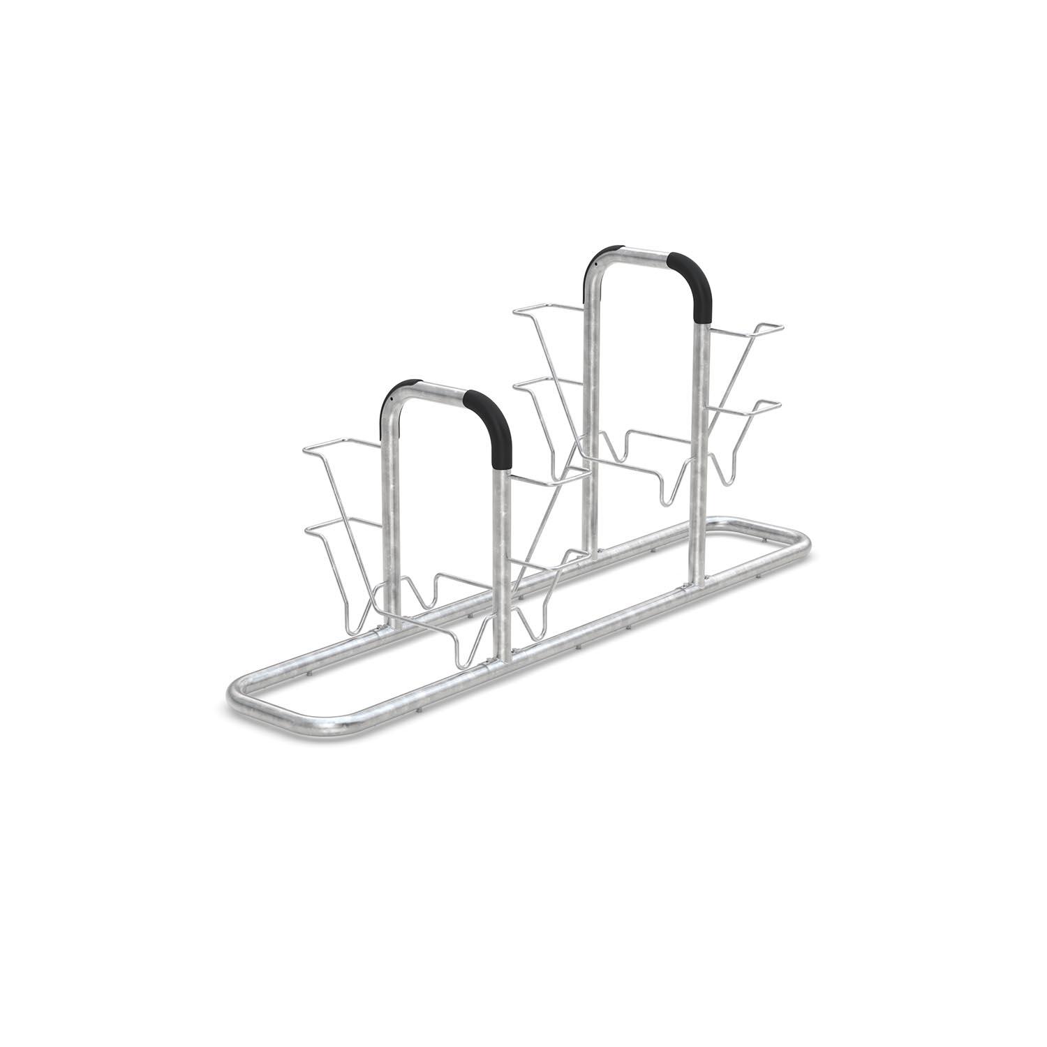 Fahrradanlehnbügel und Anlehnparker 6000, doppelseitig Fahrrad-Anlehnparker Produktbild Fahrradanlehnbügel und Anlehnparker 6000, doppelseitig