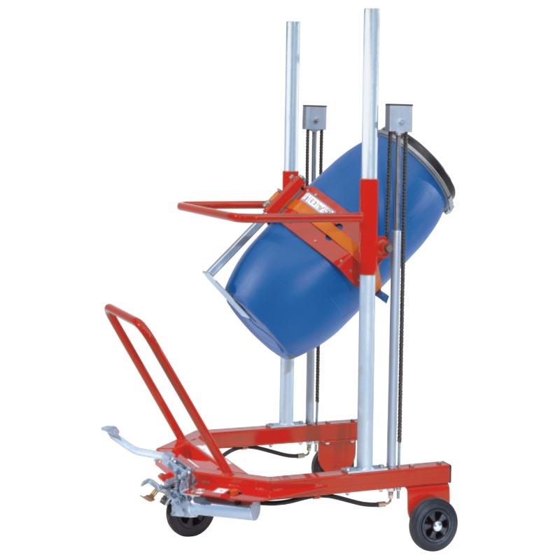 Fassheber FASSBOY für Stahl- und Kunststofffässer mit verschiedenen Durchmessern, Kippfunktion FASSBOY Hebe- und Kippgerät für Stahl- und Kunststofffässer Produktbild Fassheber FASSBOY für Stahl- und Kunststofffässer mit verschiedenen Durchmessern, Kippfunktion