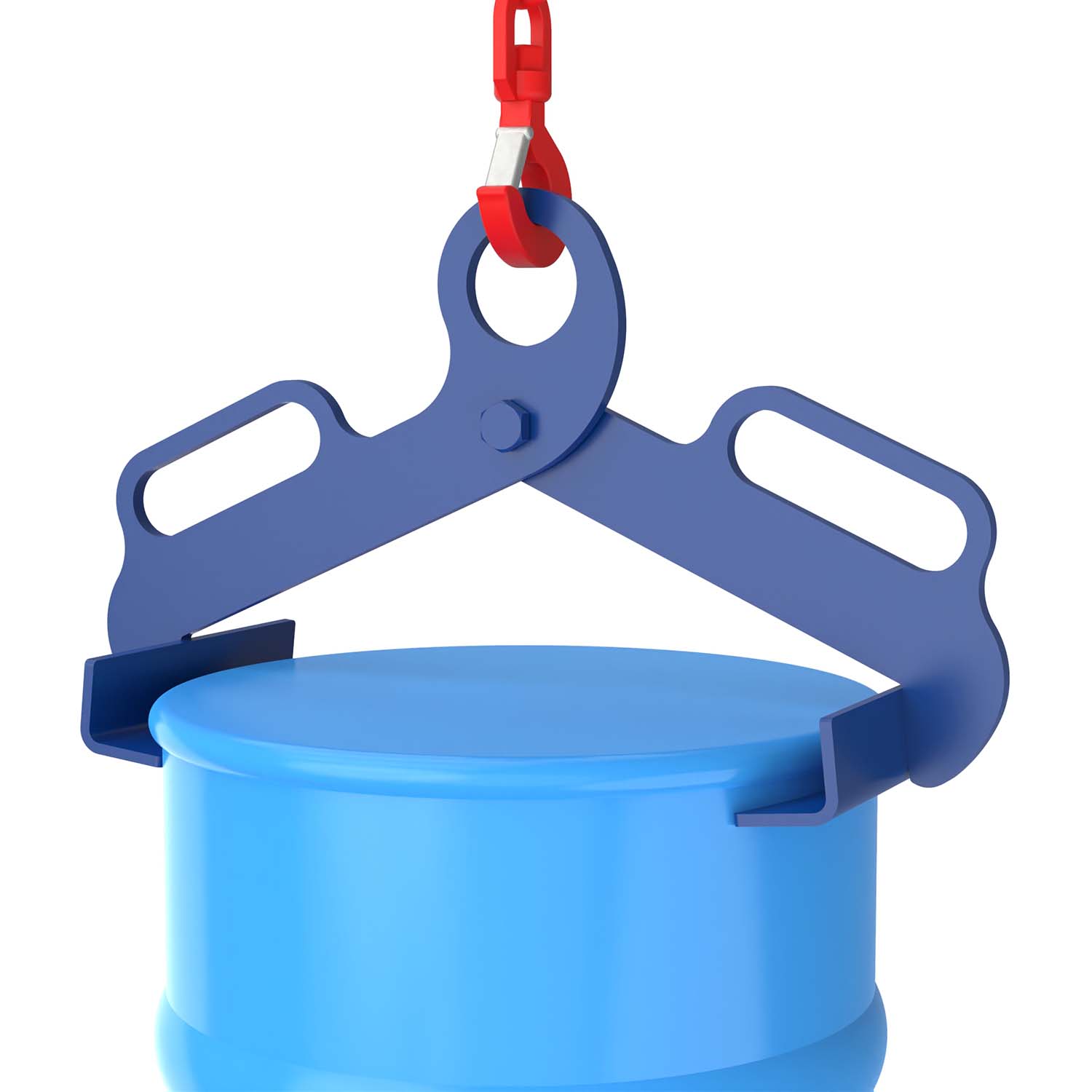 Fassklammer aus Stahl, lackiert, für geschlossene 60 l Rollreifen- und Sickenfässer Fassgreifer Produktbild Fassklammer aus Stahl, lackiert, für geschlossene 60 l Rollreifen- und Sickenfässer