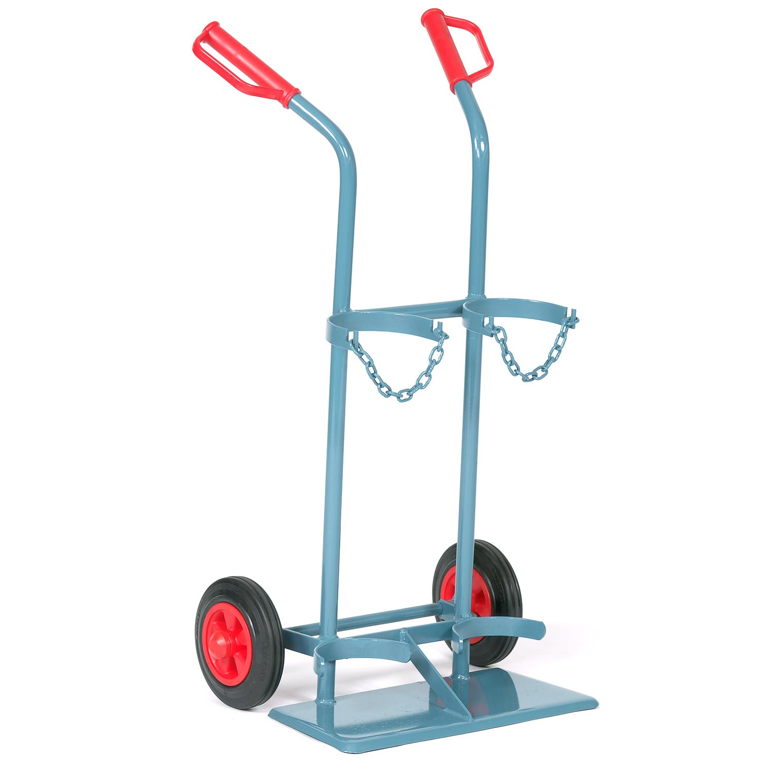 Gasflaschenwagen für 2 Gasflaschen mit Standplatte und 2 Handgriffen Gasflaschenwagen Produktbild Gasflaschenwagen für 2 Gasflaschen mit Standplatte und 2 Handgriffen