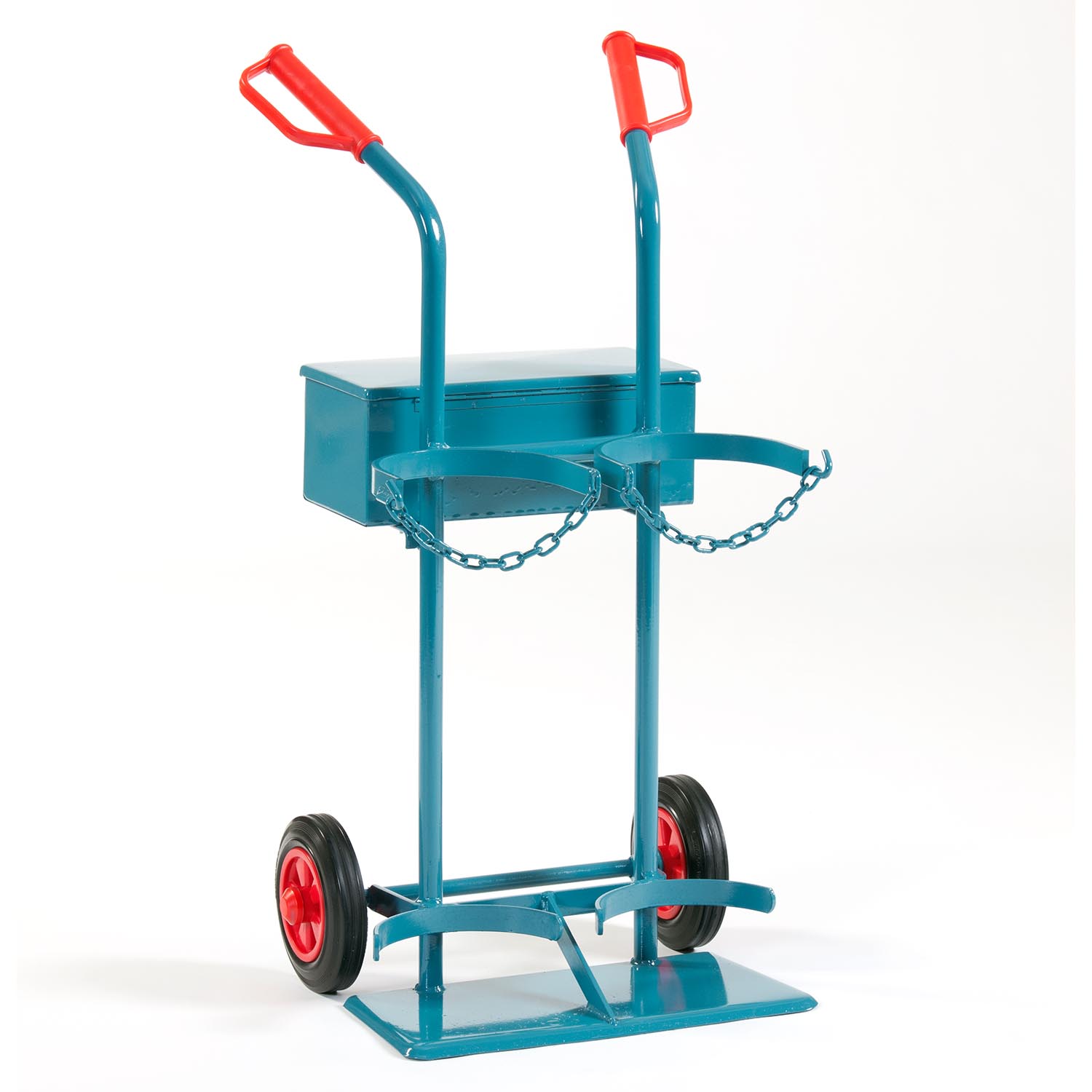 Gasflaschenwagen für 2 Gasflaschen mit Standplatte und 2 Handgriffen Gasflaschenwagen Produktbild Gasflaschenwagen für 2 Gasflaschen mit Standplatte und 2 Handgriffen