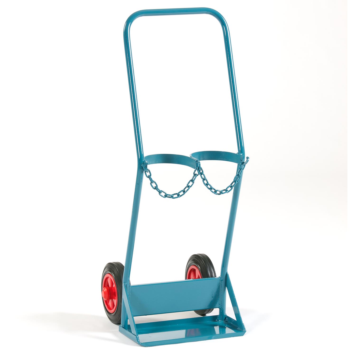 Gasflaschenwagen für 2 x 10 l Gasflaschen mit Standplatte und Bügelgriff, für Sicherheitsschränke Gasflaschenwagen Produktbild Gasflaschenwagen für 2 x 10 l Gasflaschen mit Standplatte und Bügelgriff, für Sicherheitsschränke