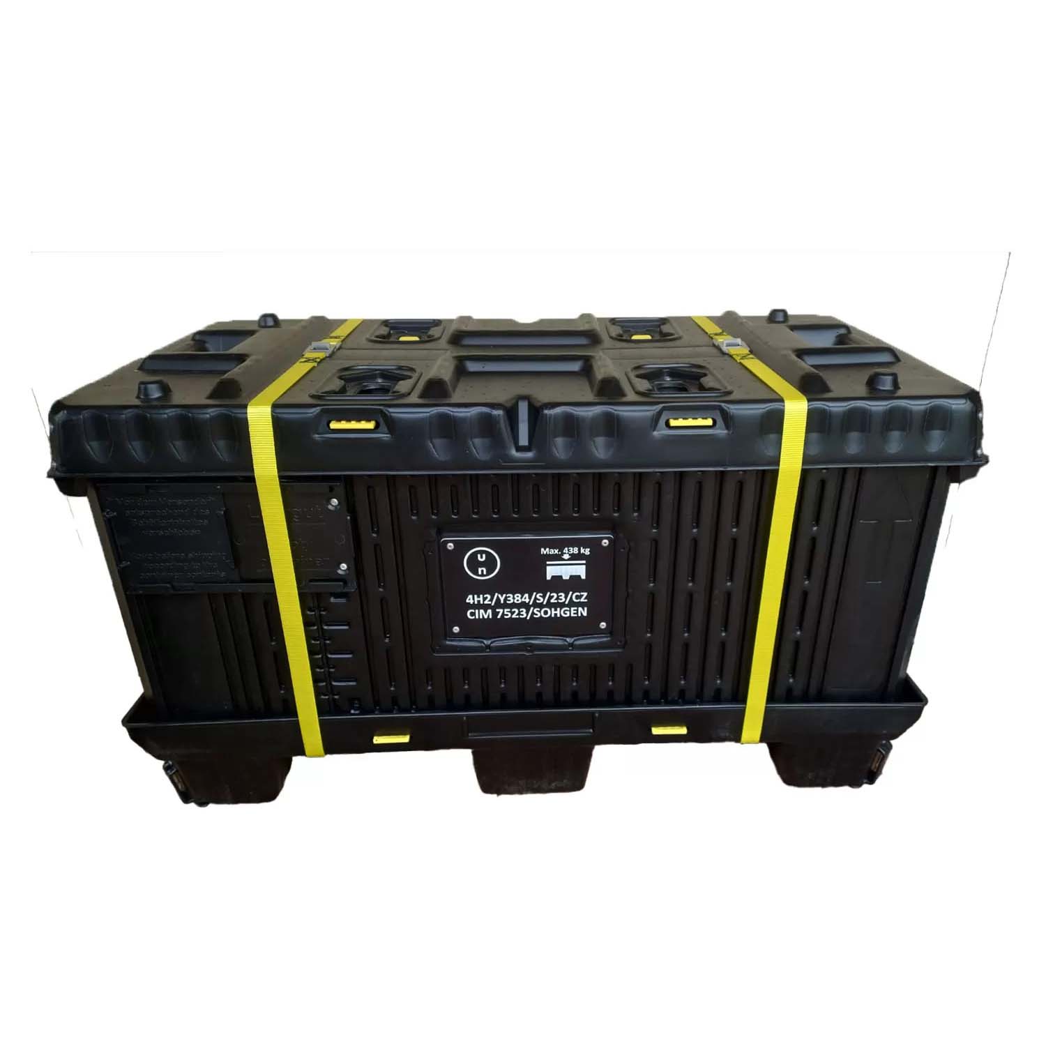 Transportbehälter Flex-Box 240 Premium aus Kunststoff für Lithium-Ionen-Batterien, VG II, faltbar, inkl. E-Glasfasermatte und Gewebekissen Transportbehälter für Lithium-Ionen-Akkus Produktbild Transportbehälter Flex-Box 240 Basic aus Kunststoff für Lithium-Ionen-Batterien, VG II, faltbar