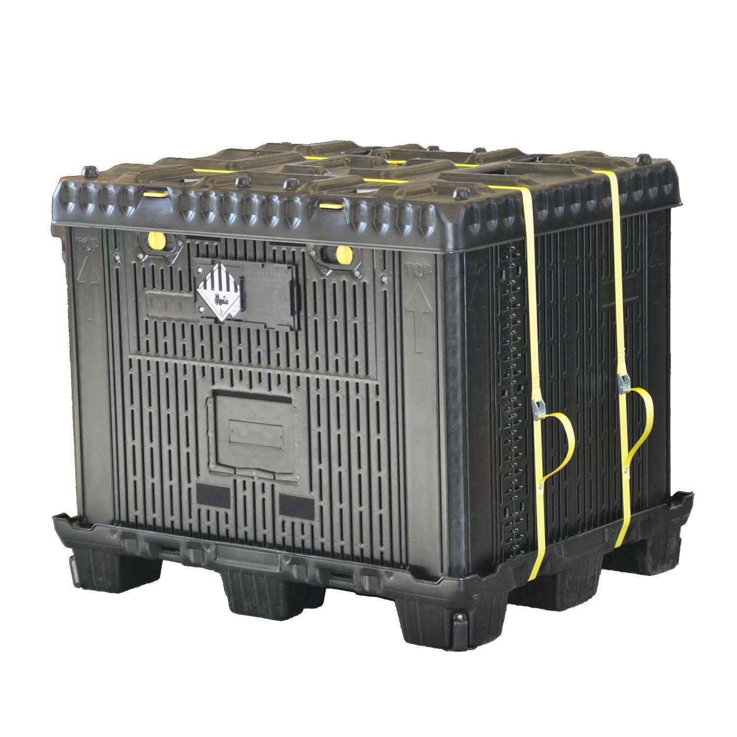 Transportbehälter Flex-Box 790 Advanced aus Kunststoff für Lithium-Ionen-Batterien, VG II, faltbar, inkl. E-Glasfasermatte Transportbehälter für Lithium-Ionen-Akkus Produktbild Transportbehälter Flex-Box 790 Basic aus Kunststoff für Lithium-Ionen-Batterien, VG II, faltbar