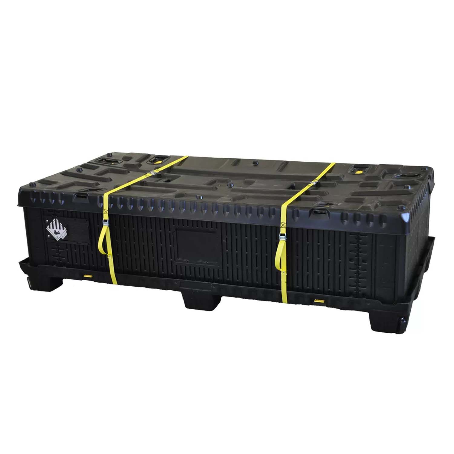 Transportbehälter Flex-Box 975 Advanced aus Kunststoff für Lithium-Ionen-Batterien, VG II, faltbar, inkl. E-Glasfasermatte Transportbehälter für Lithium-Ionen-Akkus Produktbild Transportbehälter Flex-Box 975 Basic aus Kunststoff für Lithium-Ionen-Batterien, VG II, faltbar