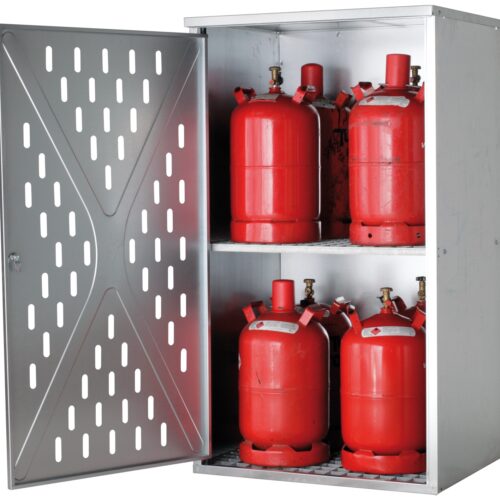 Propangasflaschenschrank G-PG für 4 x 33 kg, 10 x 11 kg oder 18 x 5 kg, Außenaufstellung Gasflaschenschrank für den Außenbereich Produktbild Propangasflaschenschrank G-PG für 4 x 33 kg, 10 x 11 kg oder 18 x 5 kg, Außenaufstellung