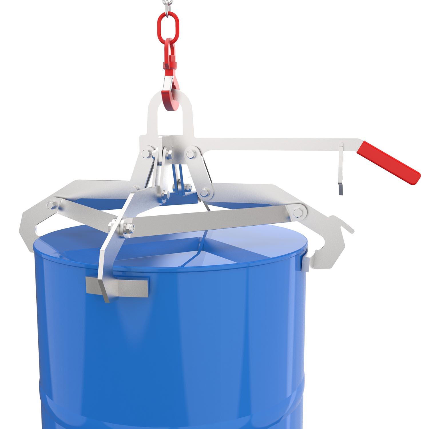Fass-Spannklauengreifer aus Edelstahl (V2A) für stehende 200 l Stahlfässer Fasshandling-Geräte aus Edelstahl Produktbild Fass-Spannklauengreifer aus Edelstahl (V2A) für stehende 200 l Stahlfässer