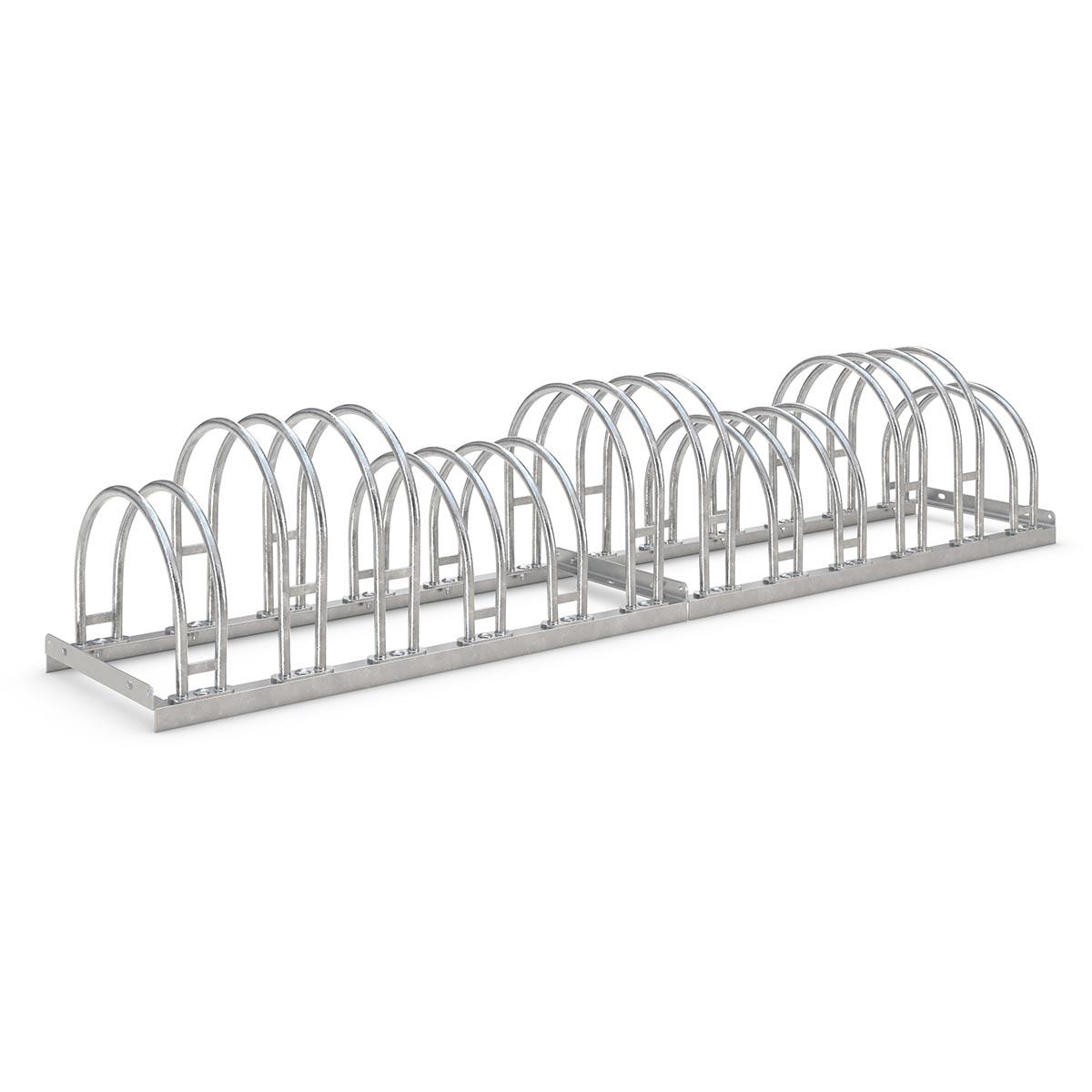 Fahrrad-Reihenständer 5000, doppelseitig Bogenparker 5000 Produktbild Fahrradparker Fahrrad-Reihenständer 5000, doppelseitig, 12 Radstände