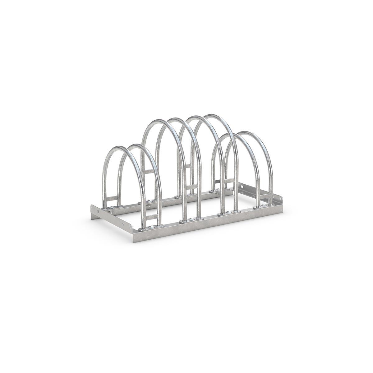 Fahrrad-Reihenständer 5000, doppelseitig Bogenparker 5000 Produktbild Fahrradparker Fahrrad-Reihenständer 5000, doppelseitig, 4 Radstände