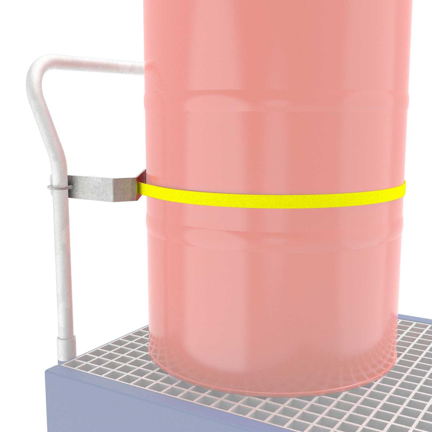 Transportsicherung für Fahrbare Auffangwannen für 1 x 200 l Fass Auffangwannen aus Stahl Produktbild Transportsicherung für Fahrbare Auffangwannen für 1 x 200 l Fass