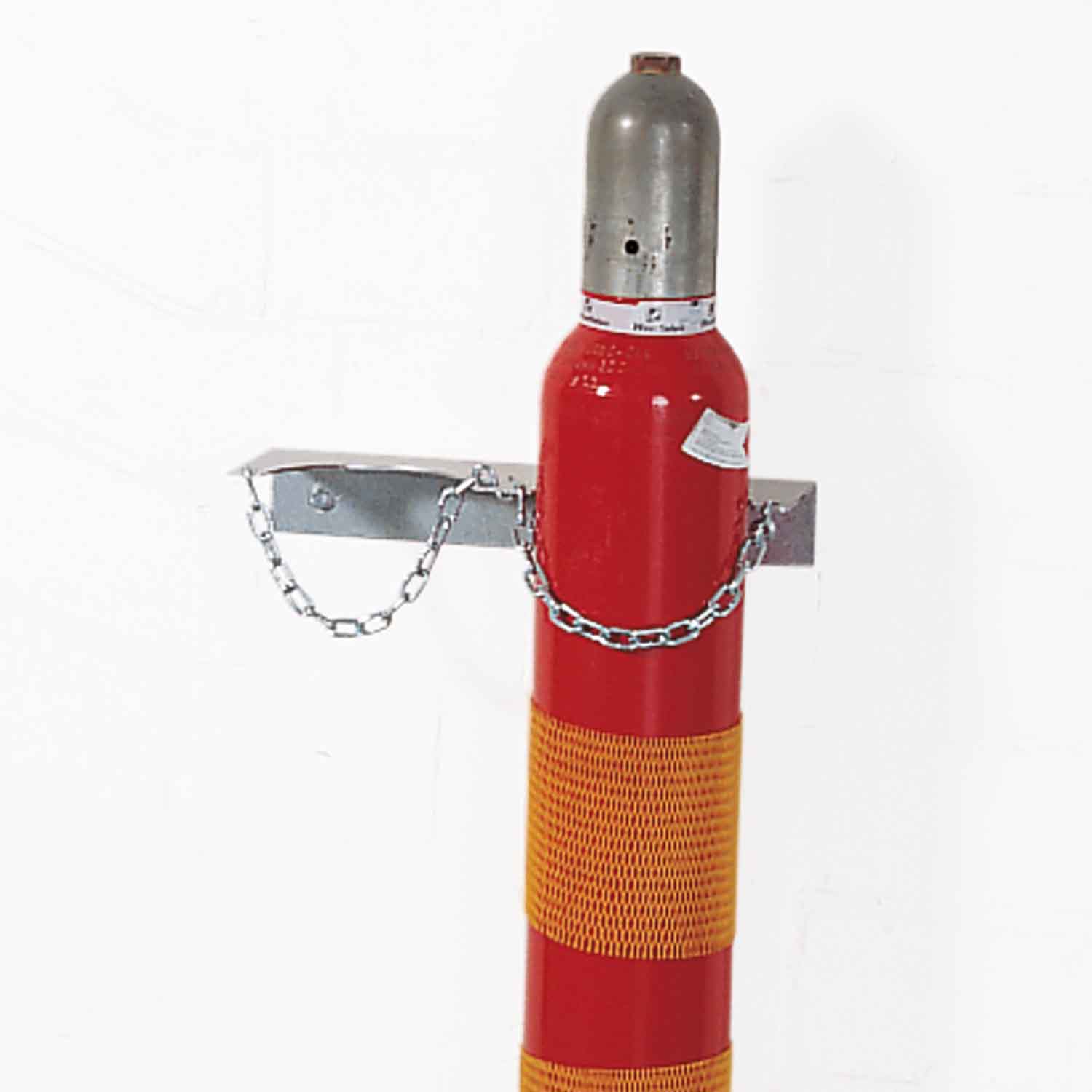 Gasflaschen-Wandhalterung aus Stahl für 2 Gasflaschen Ø 140 mm Gasflaschenhandling Produktbild Gasflaschen-Wandhalterung aus Stahl für 2 Gasflaschen Ø 140 mm