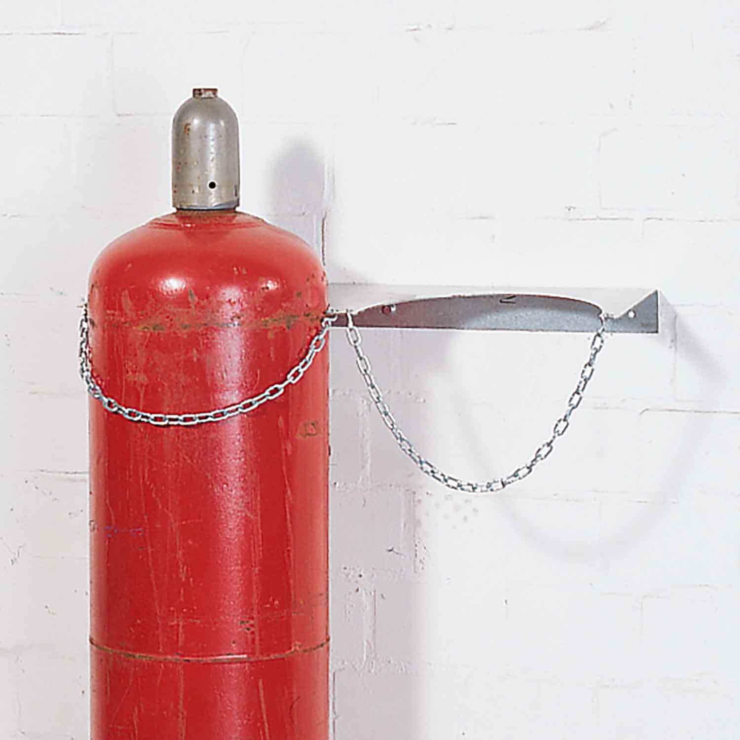 Gasflaschen-Wandhalterung aus Stahl für 2 Gasflaschen Ø 320 mm Gasflaschenhandling Produktbild Gasflaschen-Wandhalterung aus Stahl für 2 Gasflaschen Ø 320 mm