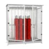 Gasflaschenschrank für 16 Gasflaschen Ø 220 mm, Außenaufstellung Gasflaschenschrank für den Außenbereich Produktbild Gasflaschenschrank für 16 Gasflaschen Ø 220 mm