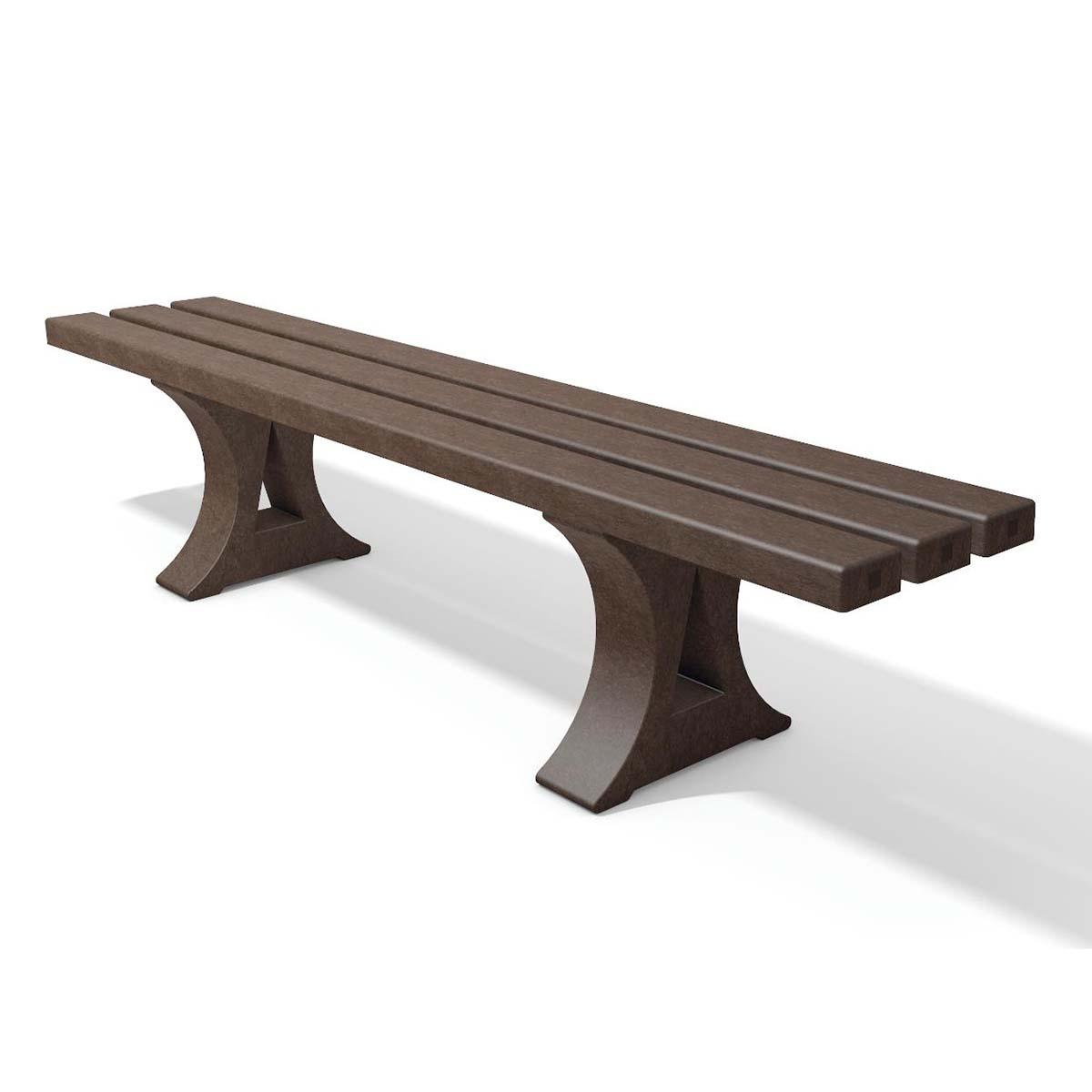 Hockerbank CANETTI aus Recycling-Kunststoff, Breite 1500 mm, 3-Sitzer Parkbänke aus Kunststoff Produktbild Hockerbank CANETTI aus Recycling-Kunststoff, Breite 1500 mm, 3-Sitzer