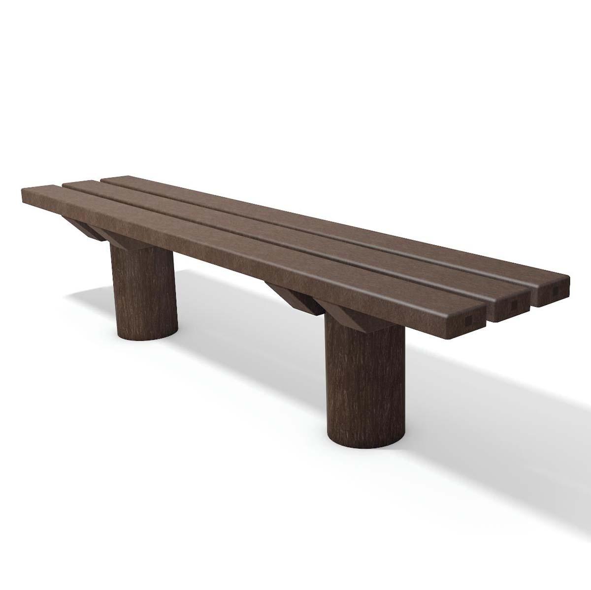 Hockerbank TAUNUS aus Recycling-Kunststoff, Breite 2000 mm, 4-Sitzer Parkbänke aus Kunststoff Produktbild Hockerbank TAUNUS aus Recycling-Kunststoff, Breite 2000 mm, 4-Sitzer
