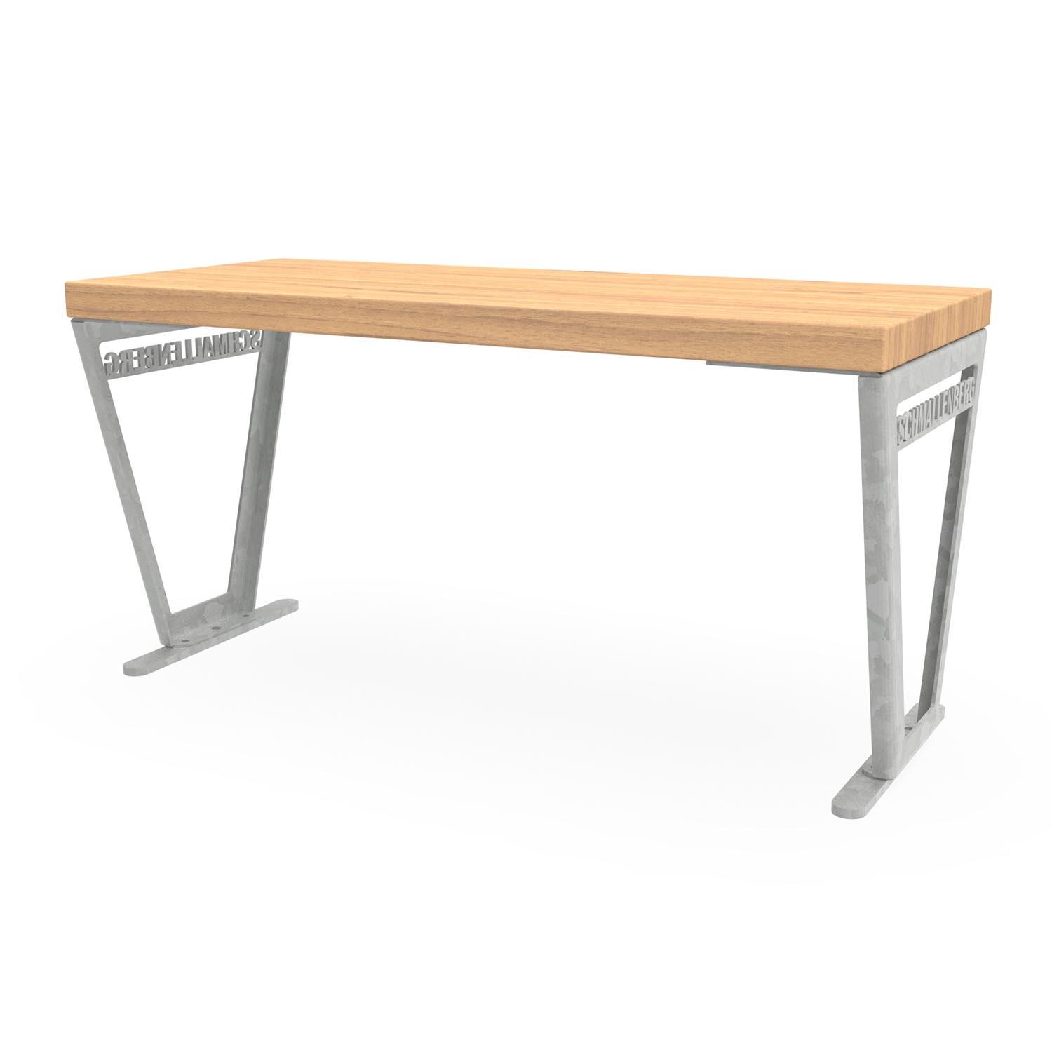 HOLIDAY Tisch mit Gestell aus verzinktem Stahl und Tischfläche aus Holz Tische Produktbild HOLIDAY Tisch aus Metall mit Holzauflagen