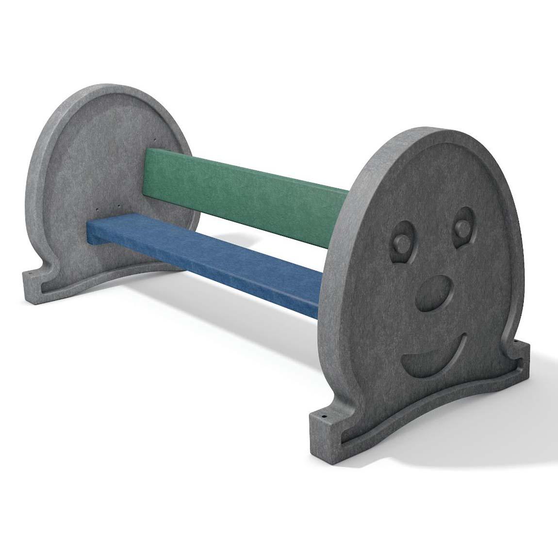 Kinderbank PIPPOLINO aus Recycling-Kunststoff, ohne Rückenlehne, Breite 1500 mm, 3-Sitzer Kinderbank Produktbild Kinderbank PIPPOLINO aus Recycling-Kunststoff, ohne Rückenlehne, Breite 1500 mm, 3-Sitzer