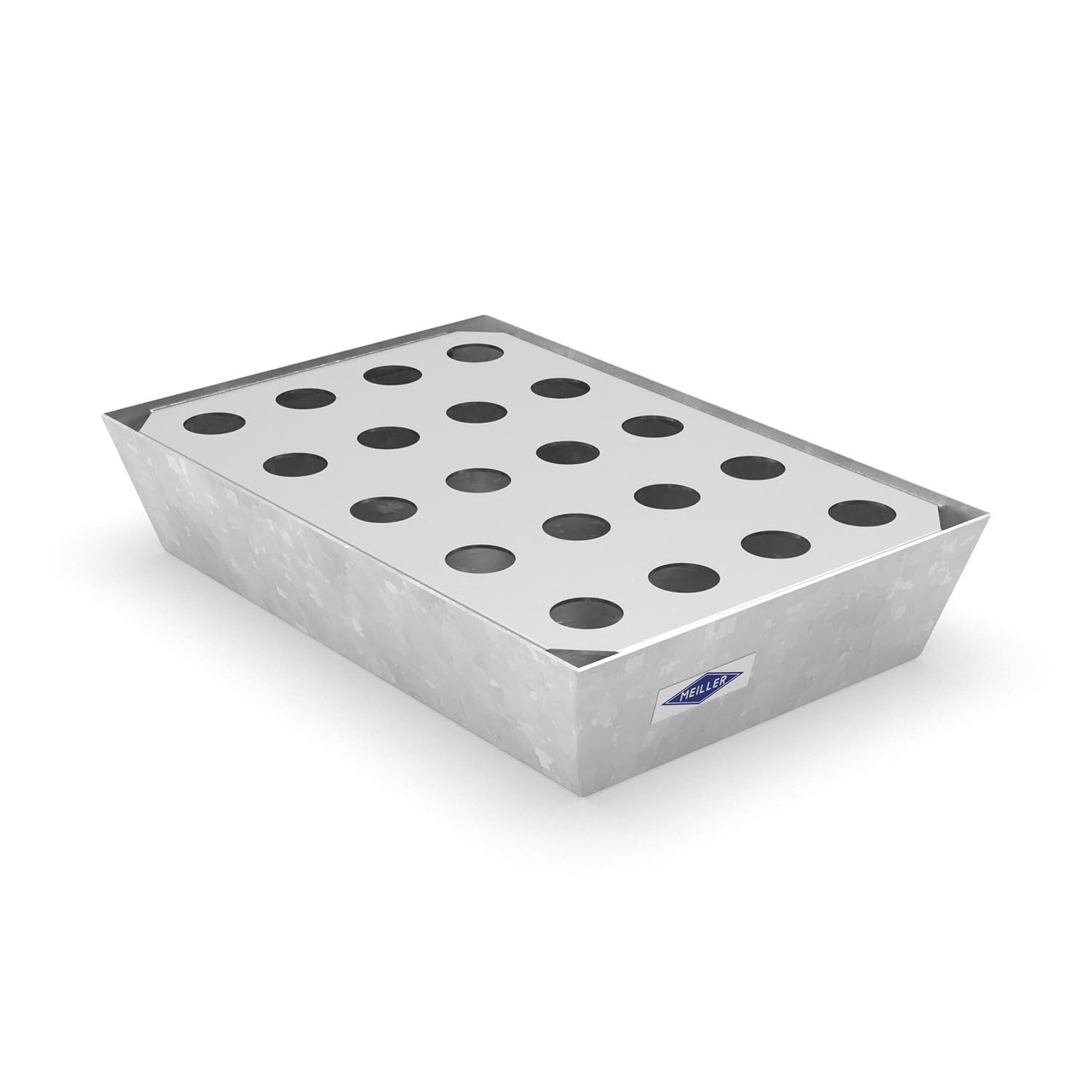 Kleingebindewanne hazSAFE aus Stahl mit verzinktem Lochblech, Auffangvolumen 25 l Kleingebindewannen aus Stahl Produktbild Kleingebindewanne hazSAFE aus Stahl mit verzinktem Lochblech, Auffangvolumen 25 l