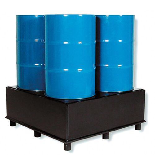 Auffangwanne aus Kunststoff (PE-HD) mit Füßen und Stellebene, Auffangvolumen 225 l, für 12 x 30 l, 9 x 60 oder 4 x 200 l Fässer Auffangwannen aus Kunststoff Produktbild Auffangwanne aus Kunststoff (PE-HD) mit Füßen und Stellebene, Auffangvolumen 225 l, für 12 x 30 l, 9 x 60 oder 4 x 200 l Fässer