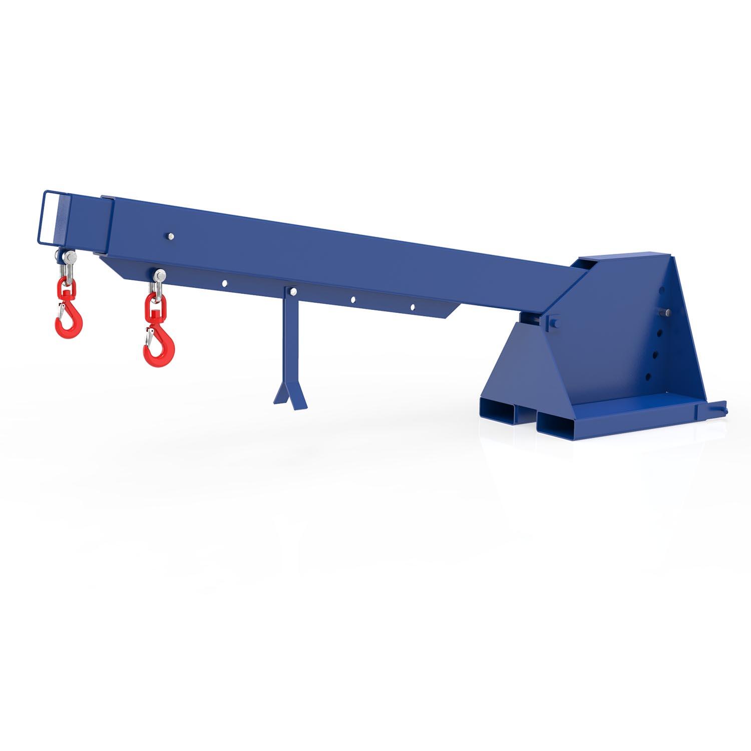Kranarm für Gabelstapler, teleskopierbar und höhenverstellbar, Traglast 3000 kg, Reichweite 3700 mm Kranarme für den Stapleranbau Produktbild Kranarm für Gabelstapler, teleskopierbar und höhenverstellbar, Traglast 3000 kg, Reichweite 3700 mm